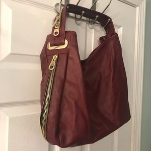 Burgundy large purse